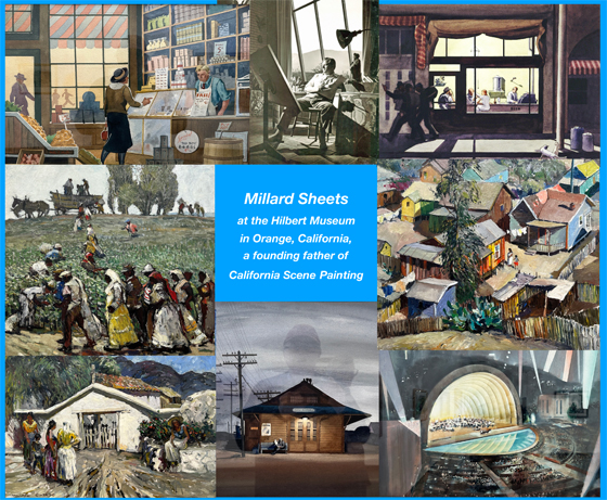 Millard Sheets at the Hilbert Museum in Orange California, a founding father of California Scene Painting