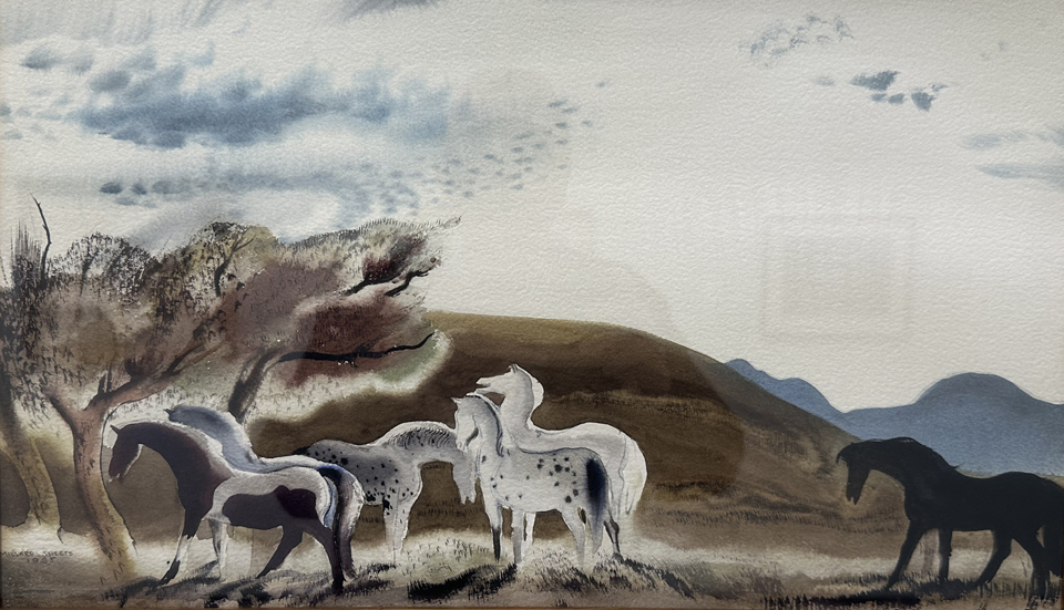 Millard Sheets, 1907-1989, Circus Ponies, 1935