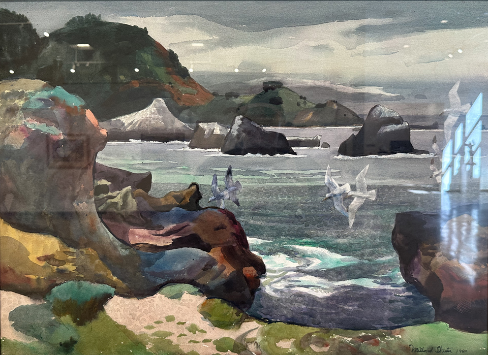 Millard Sheets, 1907-1989, Rocks of Lobos, 1980