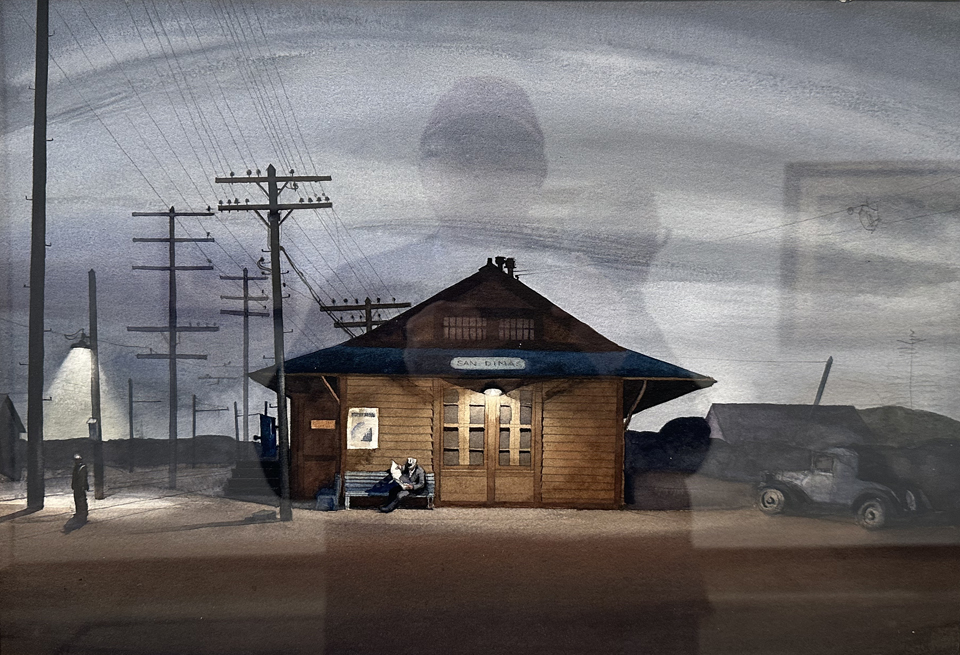 Millard Sheets, 1907-1989, San Dimas Train Station, 1933