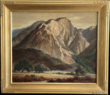 Orpha Klinker Valley Oaks and Mountain with frame