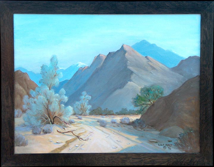 Lola Ades Desert Silence 1996 with frame