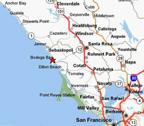 Bodega Bay Bay Area Map