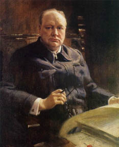 Winston Churchill Portrait