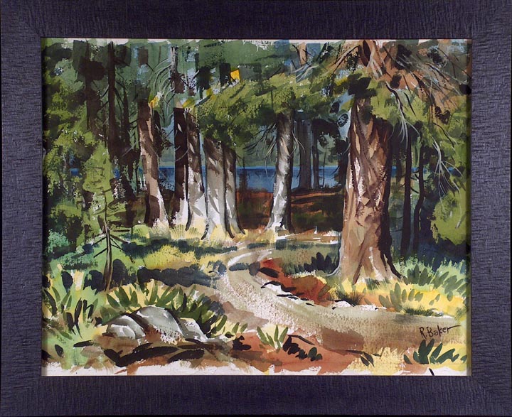 Ralph Baker Lake Webber with Frame