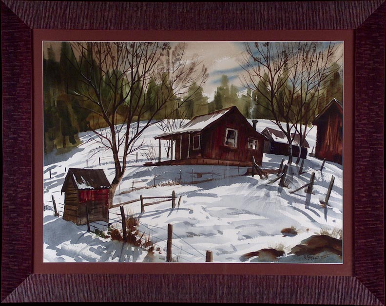 Ralph Baker Snow in Groveland with Frame