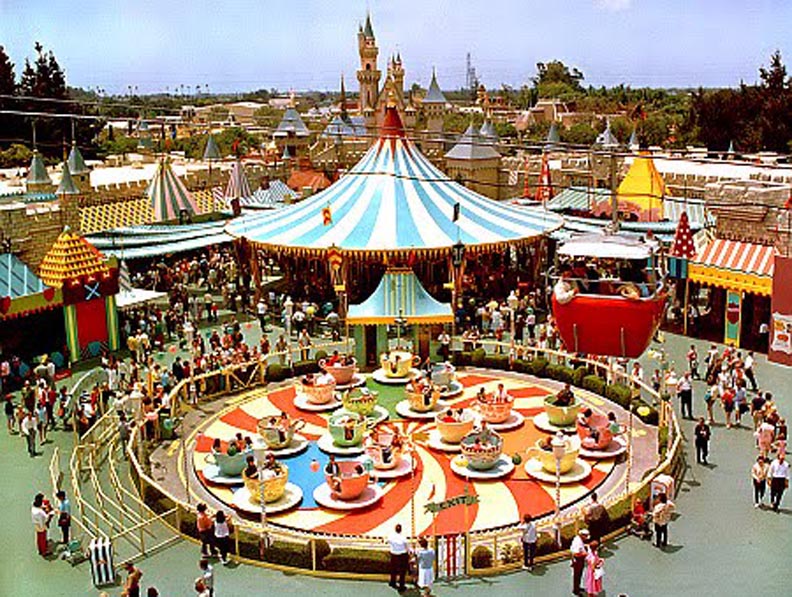 Disneyland Carousel with Teacups