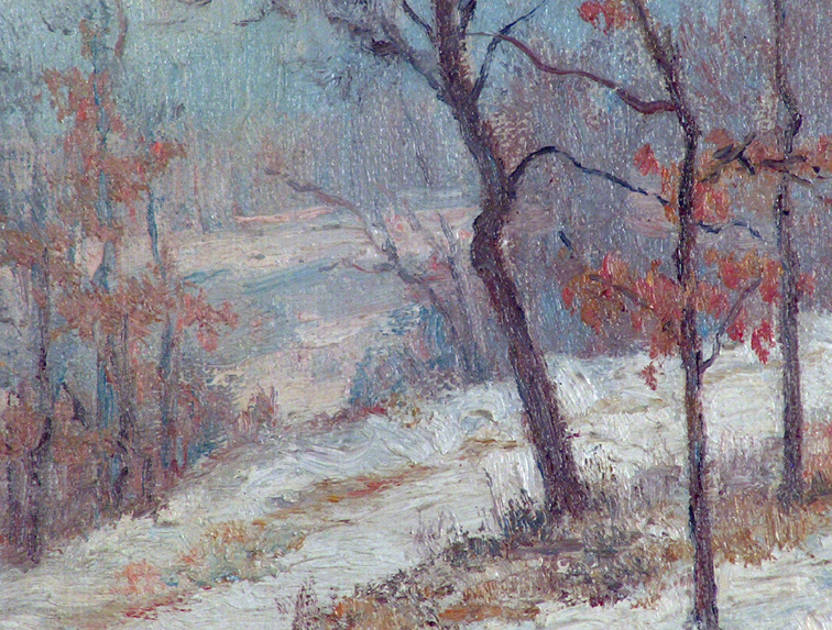 Alice Chittenden A Snow Covered Path Closeup