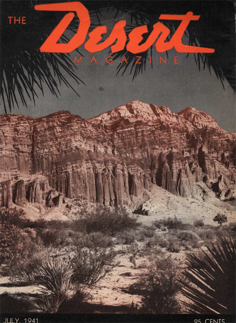 Desert Magazine Cover July 1940