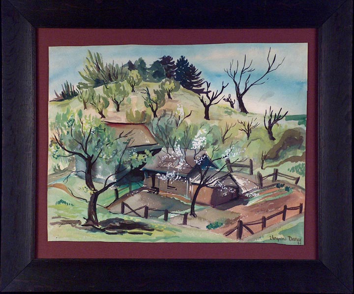 Virginia Darce Spring Landscape 1944 with Frame