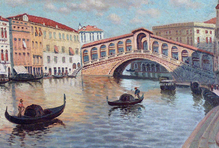 Richard Dey DeRibcowsky Rialto Bridge Closeup