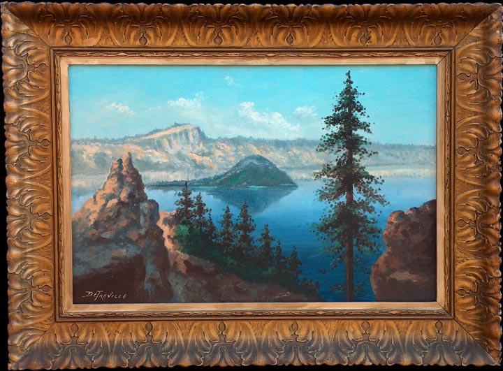 Richard DeTreville Crater Lake Oregon with frame