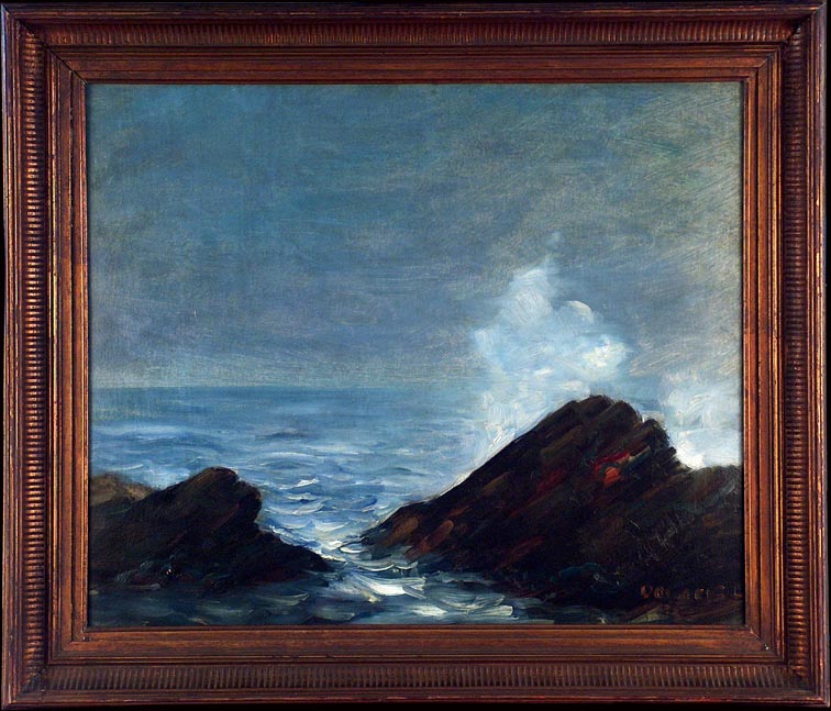 Leon Dolice Crashing Ocean with Frame