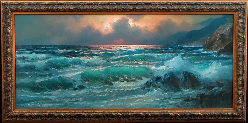 Alexander Dzigurski After the Storm with frame