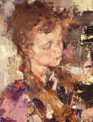 Nicolai Fichin Portrait of a Girl