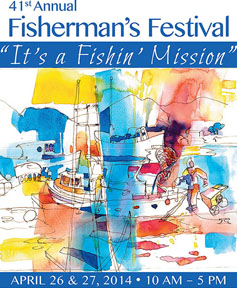2014 Fish Fest Poster Artwork by Jean Warren