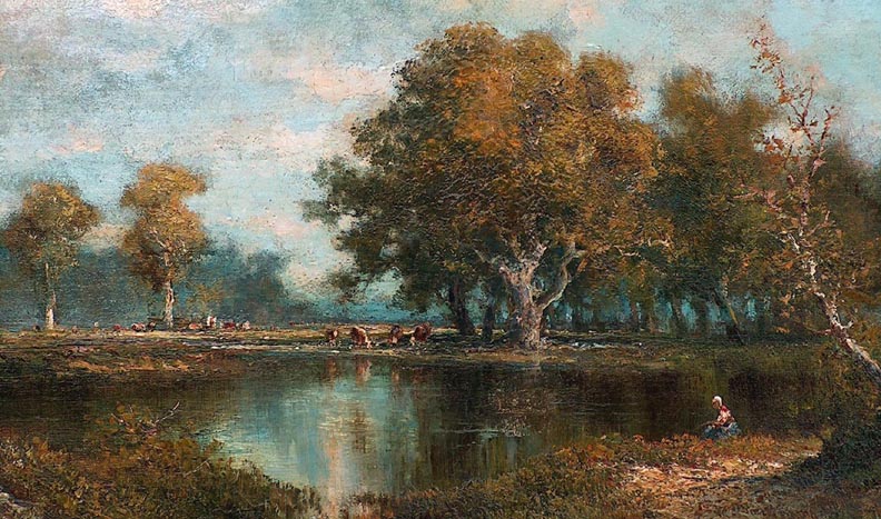 Hugo Anton Fisher Pasture Pond Closeup