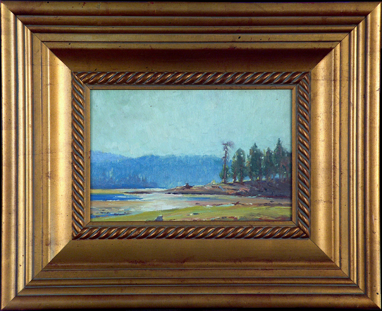 Victor Clyde Forsythe River Reflection with Frame