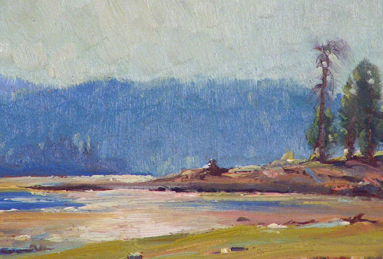 Victor Clyde Forsythe River Reflection Closeup