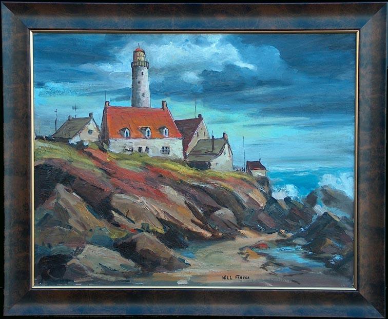 Will Frates Portland Head Light with Frame