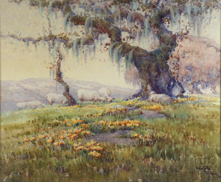 Grace Allison Griffith Grazing Sheep Sonoma 1924