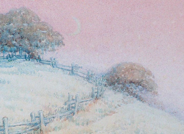 Grace Allison Griffith Landscape at Twilight Closeup