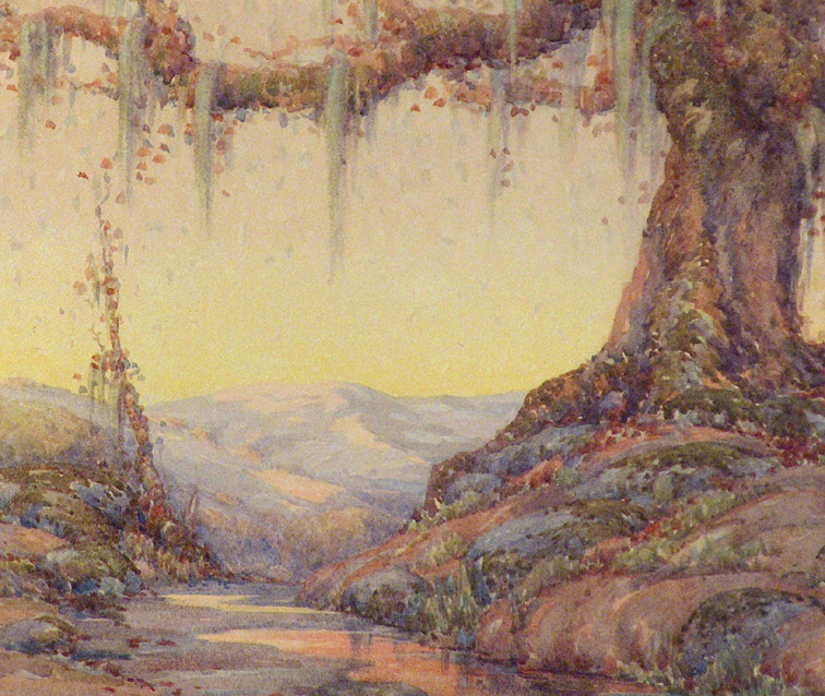 Grace Allison Griffith Oak and Stream Closeup