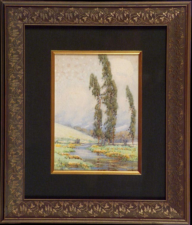 Grace Allison Griffith Poplar Trio and Brook with Frame