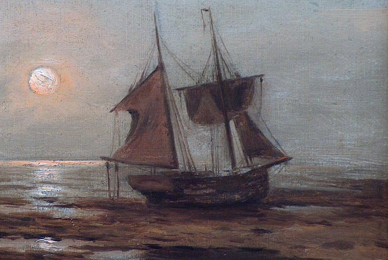 Nels Hagerup Beached Schooner Closeup