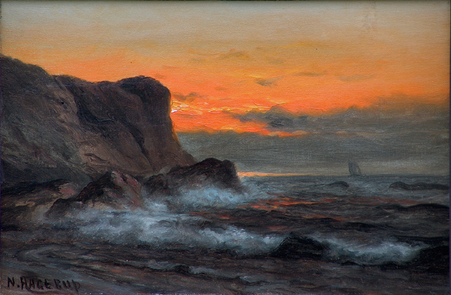 Nels Hagerup Blazing Sunset California Coast