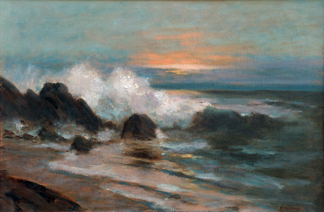 Nels Hagerup Breakers at Sunset California Coast