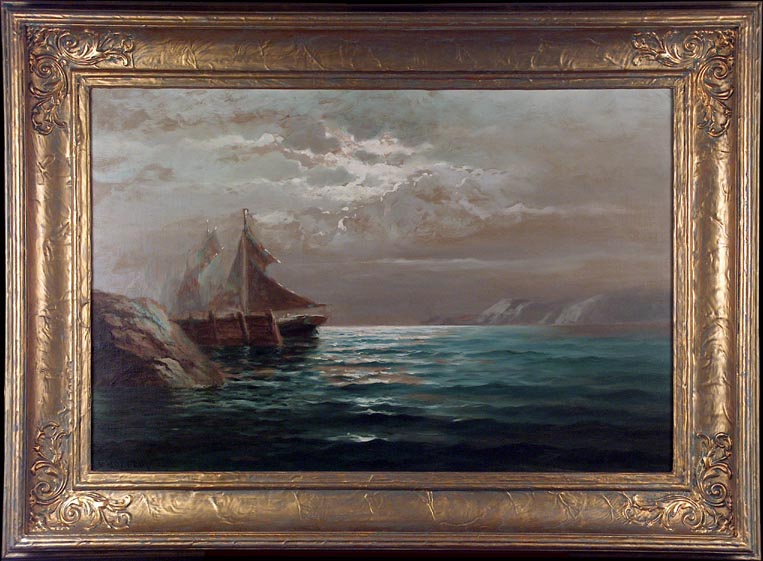 Nels Hagerup Docked by the Golden Gate with Frame