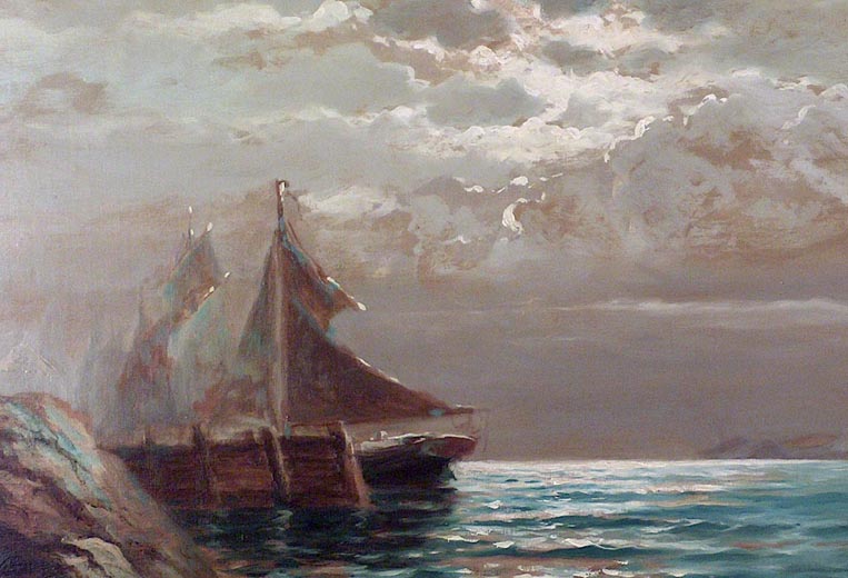 Nels Hagerup Docked by the Golden Gate Closeup