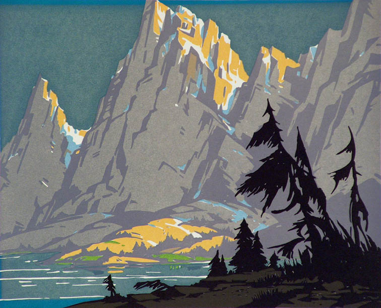 Sam Hyde Harris High Sierra Woodblock