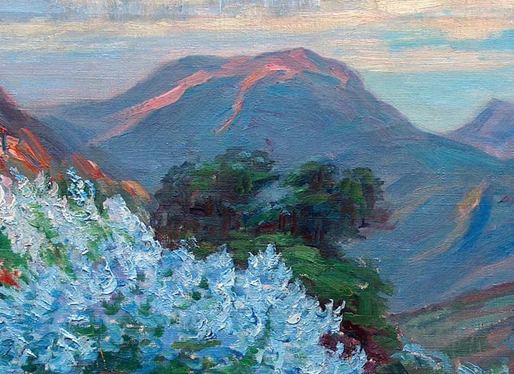 Arthur Merton Hazard Lupines on a California Hillside 1923 closeup