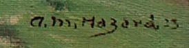 Arthur Merton Hazard Lupines on a California Hillside 1923 signature