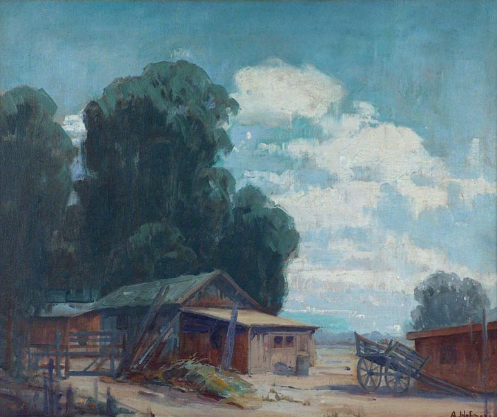 Anna Hefner Clouds Eucalyptus Ranch Sheds Eugene Oregon