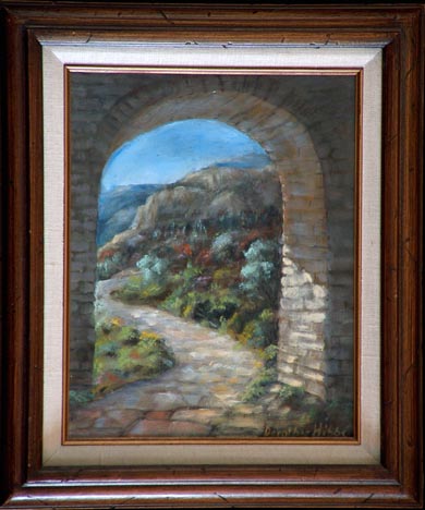 Dorothy Hibbs Adobe Arch and Landscape