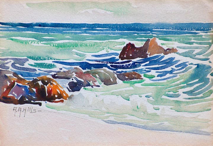 Anna Hills Laguna ShoreWatercolor