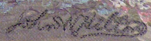 John W Hilton Flowering Dunes and Mountains Signature