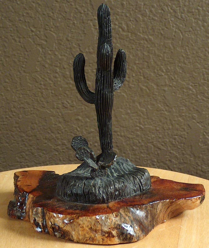 Kathi Hilton Bronze Saguaro