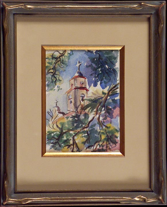 Thelma Speed Houston Bell Tower San Luis Rey with frame