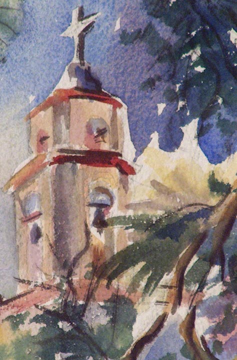 Thelma Speed Houston Bell Tower San Luis Rey Closeup