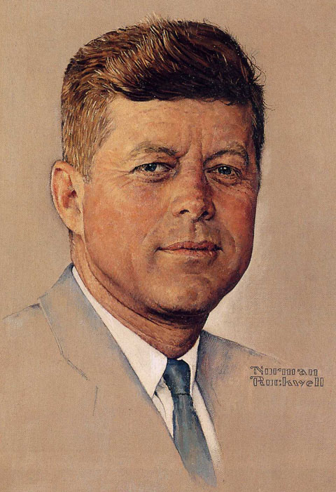John F Kennedy Portrait Norman Rockwell