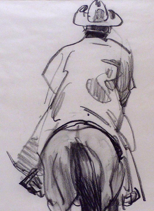 Ned Jacob Cowboy with Duster closeup
