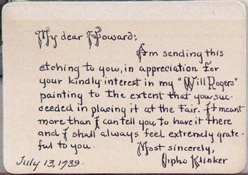 Orpha Klinker Winter Touches the Desert Note