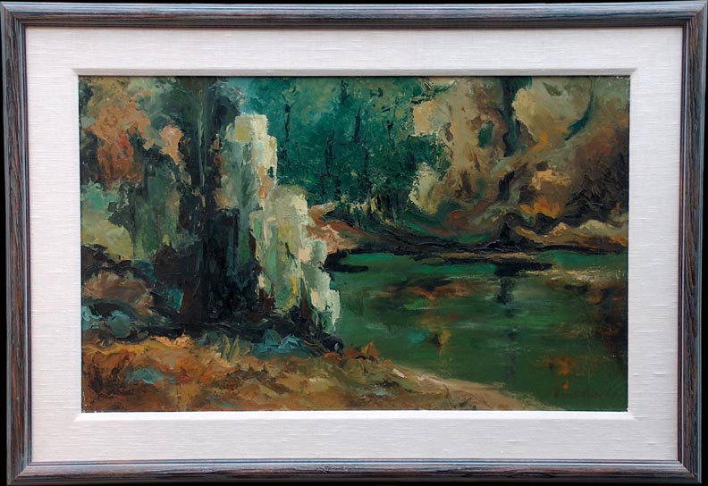 Ernest Krape Mountain Spring with frame