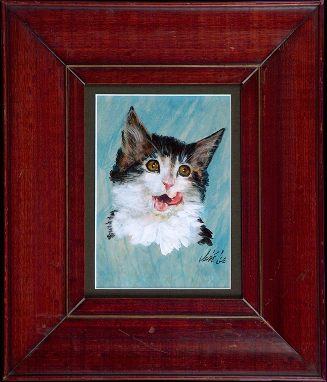 Jake Lee Cat with Frame