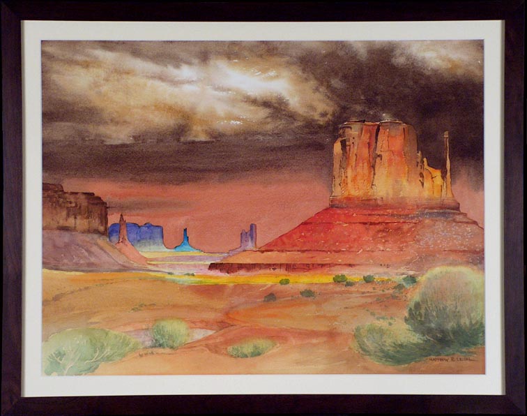 Matthew R Leizer Monument Valley Storm with Frame