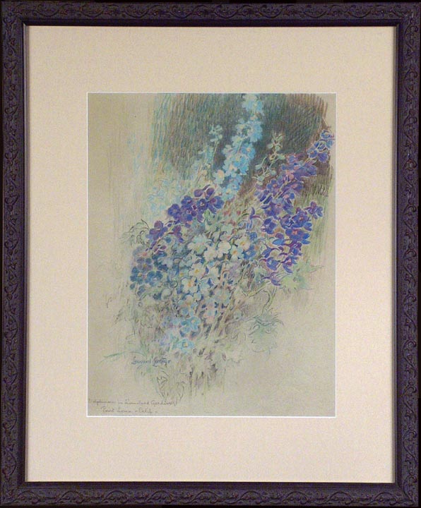 Leonard Lester Delphiniums 1 with Frame